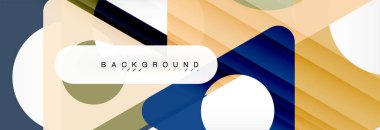 Arka plan daire ve üçgen