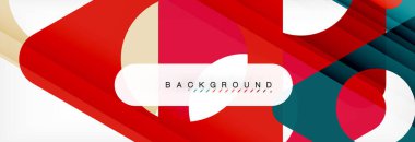 Arka plan daire ve üçgen