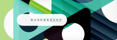 Arka plan daire ve üçgen