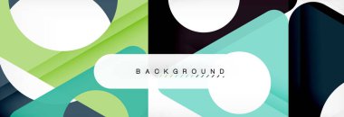 Arka plan daire ve üçgen