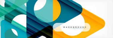 Arka plan daire ve üçgen