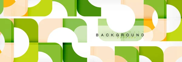 Kleurrijke vierkantjes samenstelling abstracte banner. Illustratie voor zakelijke brochure of flyer, presentatie en web design lay-out — Stockvector