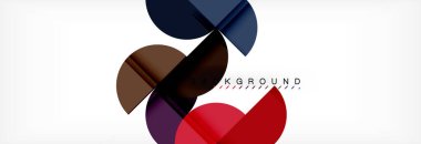 Daire modern geometrik arka plan illüstrasyon