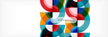 Vektör dairesel geometrik arka plan