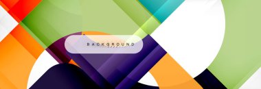 Renkli kare şekiller, geometrik modern arka plan