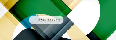 Geometrik kareler afiş soyut. Vektör çizim broşür veya el ilanı, sunum ve web tasarım düzeni için