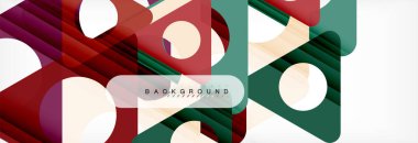 Arka plan daire ve üçgen