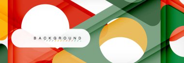 Arka plan daire ve üçgen