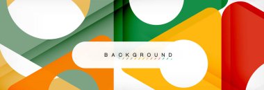 Arka plan daire ve üçgen