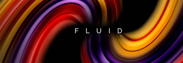 Fluid color motion concept — Stock Vector