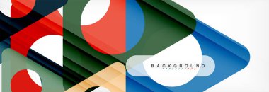 Geometrik arka plan. Modern örtüşen üçgenler. Mesajınız için alışılmadık renkli şekiller. İş veya teknik okul sunuyu, app kapak