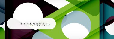 Geometrik arka plan. Modern örtüşen üçgenler. Mesajınız için alışılmadık renkli şekiller. İş veya teknik okul sunuyu, app kapak