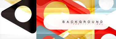 Arka plan daire ve üçgen