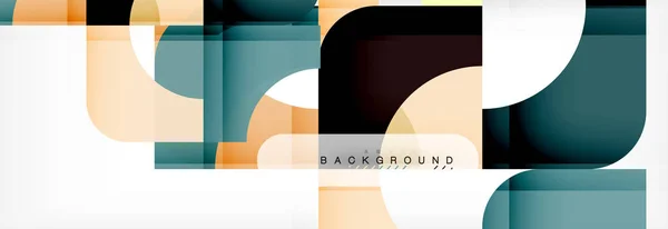 Quadri geometrici banner astratto. Illustrazione vettoriale per brochure aziendale o volantino, presentazione e layout di web design — Vettoriale Stock