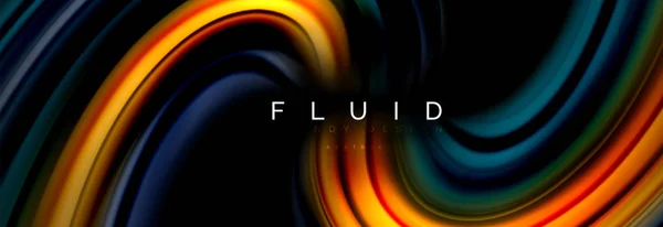 Fluid color motion concept — Stock Vector