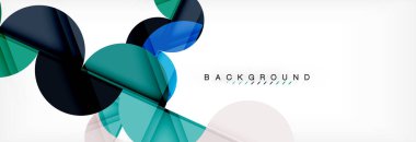 Daire modern geometrik arka plan illüstrasyon