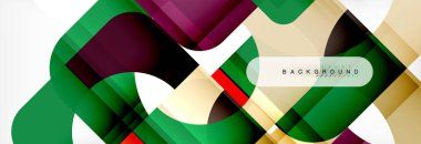 Renkli kareler kompozisyon soyut afiş. Gösterim amacıyla broşür veya el ilanı, sunum ve web tasarım düzeni