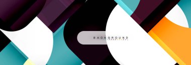 Renkli kare şekiller, geometrik modern arka plan