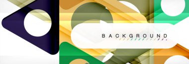 Geometrik arka plan. Modern örtüşen üçgenler. Mesajınız için alışılmadık renkli şekiller. İş veya teknik okul sunuyu, app kapak