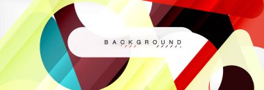 Geometrik arka plan. Modern örtüşen üçgenler. Mesajınız için alışılmadık renkli şekiller. İş veya teknik okul sunuyu, app kapak