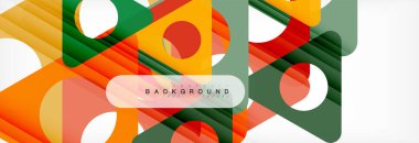 Arka plan daire ve üçgen