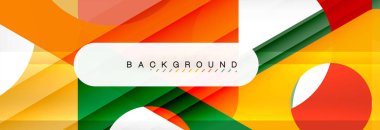 Arka plan daire ve üçgen