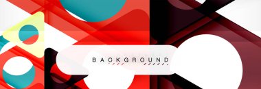 Geometrik arka plan. Modern örtüşen üçgenler. Mesajınız için alışılmadık renkli şekiller. İş veya teknik okul sunuyu, app kapak