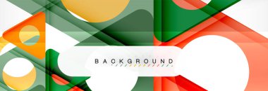 Arka plan daire ve üçgen