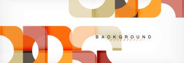 Geometrik kareler afiş soyut. Vektör çizim broşür veya el ilanı, sunum ve web tasarım düzeni için