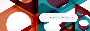 Arka plan daire ve üçgen