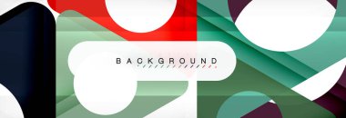 Daire ve üçgen vektör arka plan