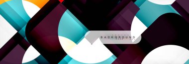 Renkli kare şekiller, geometrik modern arka plan