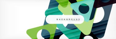 Arka plan daire ve üçgen