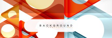 Arka plan daire ve üçgen