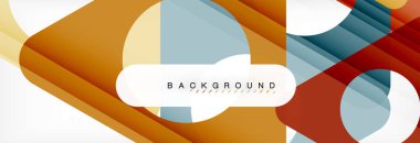 Arka plan daire ve üçgen