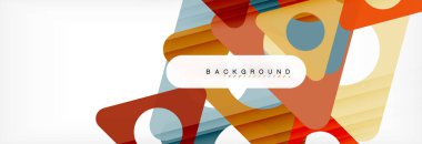 Arka plan daire ve üçgen