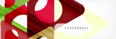 Arka plan daire ve üçgen