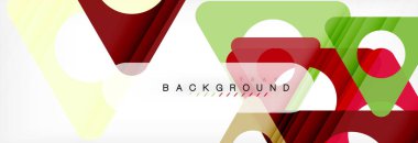 Arka plan daire ve üçgen