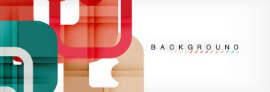 Geometrik arka plan, çok renkli şablonu için iş veya teknoloji sunu veya web broşür kapak düzeni, duvar kağıdı kare.