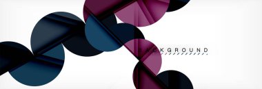 Daire modern geometrik arka plan illüstrasyon