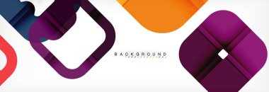 Geometrik arka plan, çok renkli şablonu için iş veya teknoloji sunu veya web broşür kapak düzeni, duvar kağıdı kare.