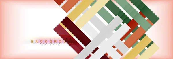 Färg ränder och linjer, geometriska abstrakt bakgrund — Stock vektor