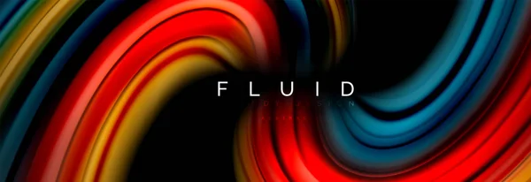 Fluid color motion concept — Stock Vector