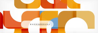 Renkli kare şekiller, geometrik modern arka plan