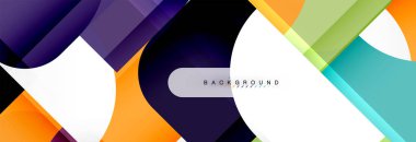 Renkli kare şekiller, geometrik modern arka plan