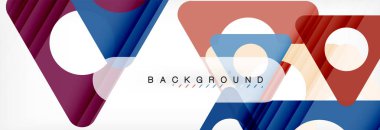 Daire ve üçgen vektör arka plan