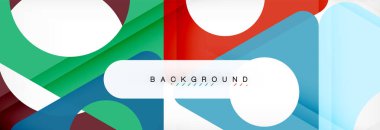 Arka plan daire ve üçgen