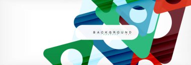 Arka plan daire ve üçgen