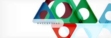 Arka plan daire ve üçgen