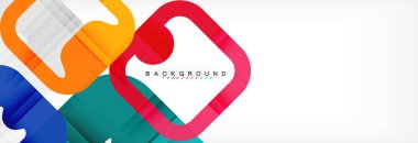 Geometrik arka plan, çok renkli şablonu için iş veya teknoloji sunu veya web broşür kapak düzeni, duvar kağıdı kare.